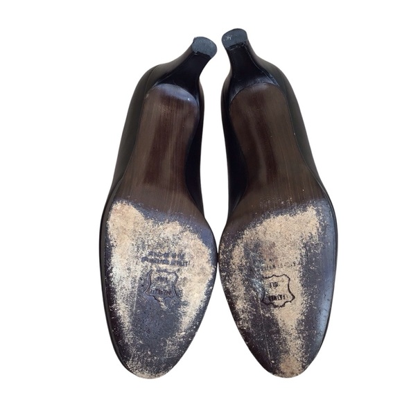 Stuart Weitzman Platswoon Black Leather Pumps - Picture 15 of 15